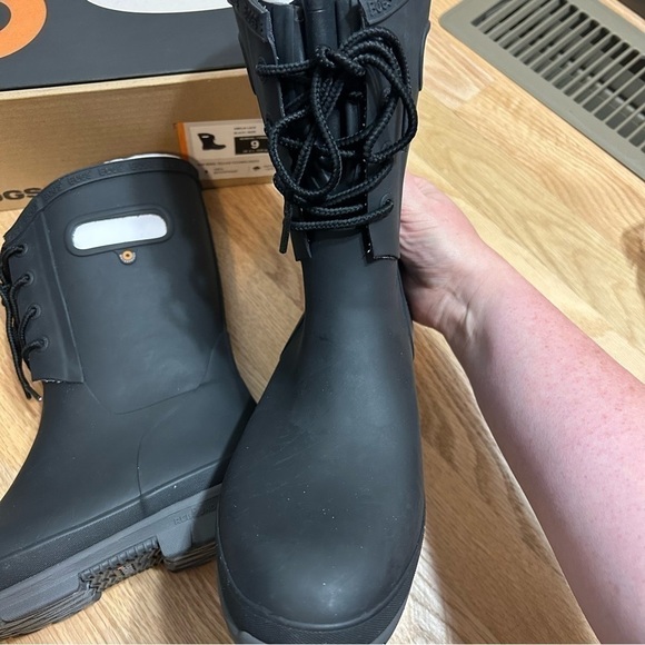 BOGS Amelia Lace Boots NEW Sz 9 Women’s Winter Snow Rain Waterproof Lace Up - Picture 6 of 7